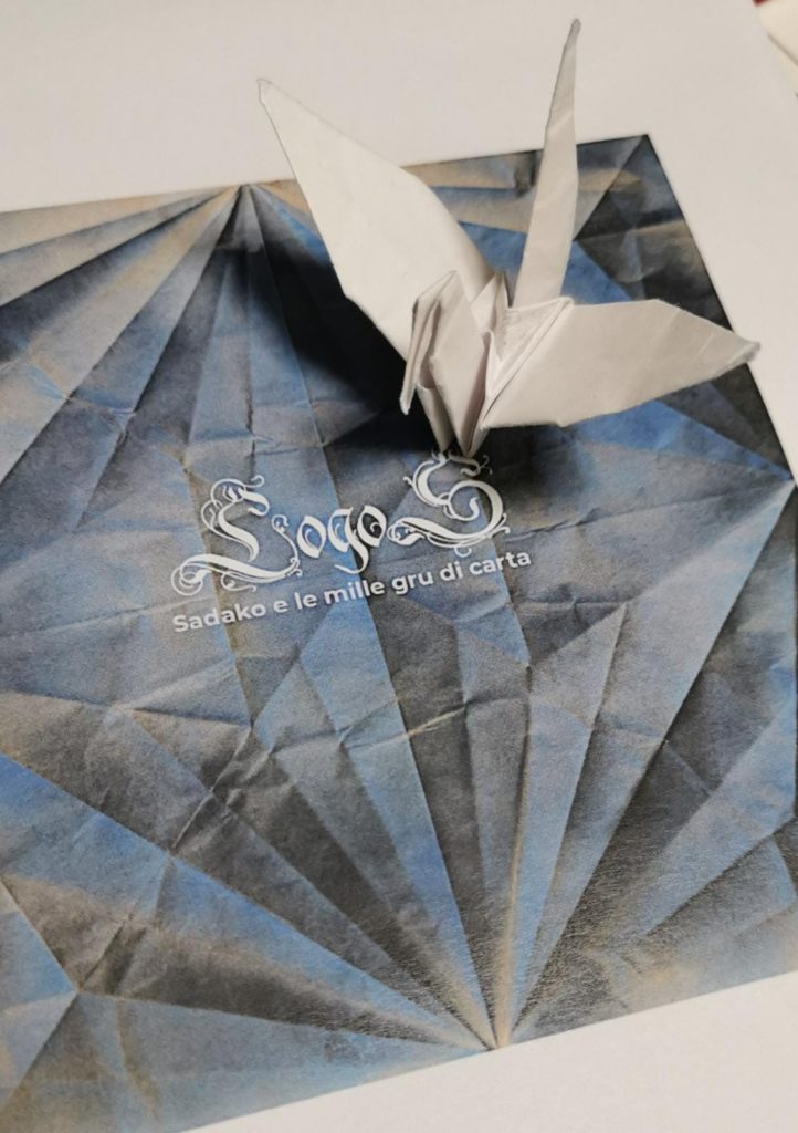 LogoS Copertina nuovo album "Sadako e le mille gru di carta"